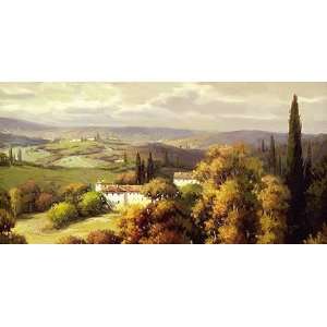 Vail Oxley 39W by 20H  Tuscan Panorama CANVAS Edge #3 3/4 image 
