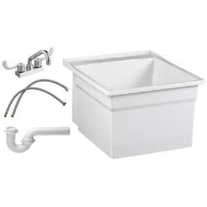  FIAT PRODUCTS L7TG100 Laundry Tub to Go,Wall Mount,Faucet 