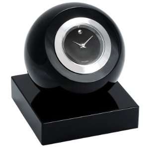  Movado Black Dial Crystal Table Clock: Home & Kitchen