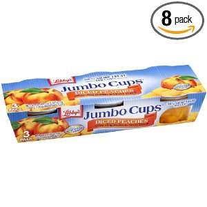 Libbys Jumbo Cups Diced Peaches in: Grocery & Gourmet Food