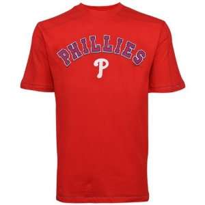  Phillies Red Double Stitch Premium Fashion T shirt: Sports & Outdoors