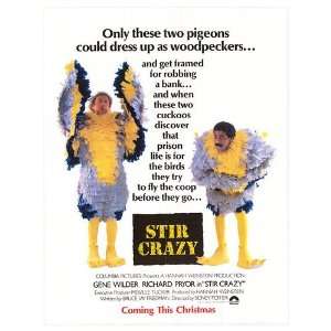  Stir Crazy Original Movie Poster, 16 x 22 (1980)