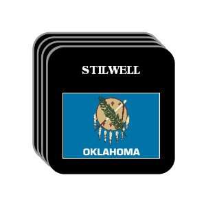  US State Flag   STILWELL, Oklahoma (OK) Set of 4 Mini 