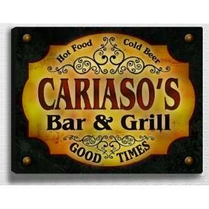  Cariasos Bar & Grill 14 x 11 Collectible Stretched 
