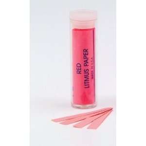   Litmus Test Paper   Red   Pack of 12 Vials   100 Strips per vial