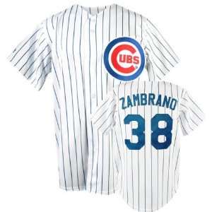  Youth Chicago Cubs #38 Carlos Zambrano Replica Home Jersey 