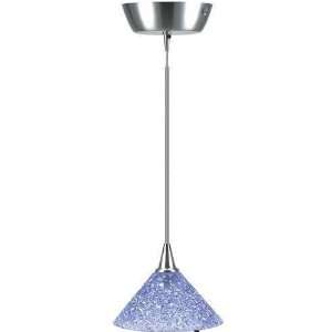  Carlota Pendant Lamp 130hx5w Blue Glass Shd: Home 