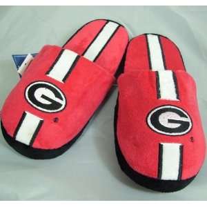 Georgia Bulldogs NCAA Team Stripe Slide Slippers:  Sports 