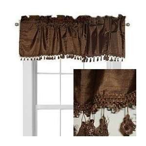  JC Penney Semisheer Taylor Tailored Valance Chocolate 