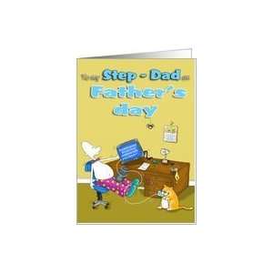 Step Dad Happy Fathers Day Funny Card Card