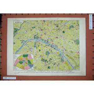  Antique Maps Plan Paris France Railways River Seine: Home 