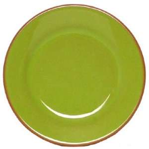   Pottery Sweet Pea Green Salad Plate 8.5D Set / 2: Home & Kitchen