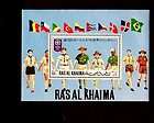 RAS AL KHAIMA   1971   BOY SCOUT   JAMBOREE   FLAGS   MINT S/SHEET