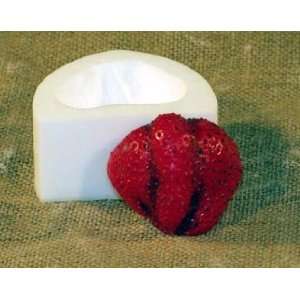  Silicone Rubber Mold. Strawberry. Size 1.75 x 1.25 