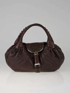 Fendi Cognac Nappa Leather Spy Bag  