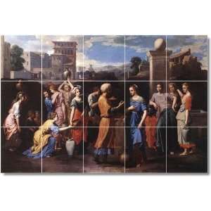 Nicholas Poussin Religious Wall Tile Mural 25  36x60 using (15) 12x12 