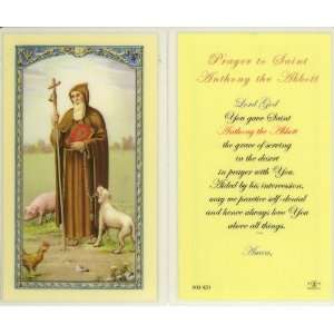  Prayer to St. Anthony Abbot Holy Card (800 420)   10 pack 