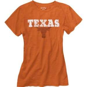   Texas Longhorns Womens Orange Quimby Slub T Shirt: Sports & Outdoors