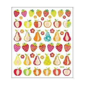  Tattoo King Multi Colored Stickers Fruit; 6 Items/Order 