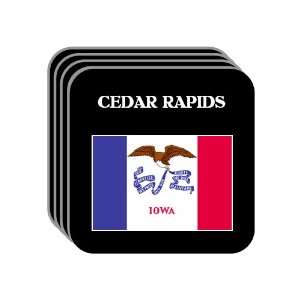  US State Flag   CEDAR RAPIDS, Iowa (IA) Set of 4 Mini 