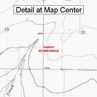  USGS Topographic Quadrangle Map   Ragland, New Mexico 