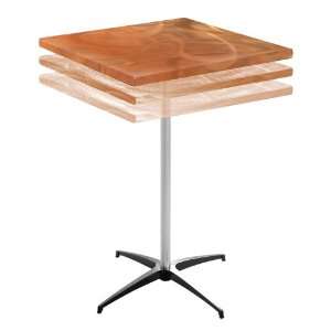  30 36W Square Adjustable Height Alulite Cocktail Table 