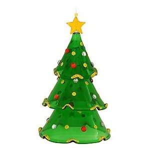  Christmas Tree Dangle With Jewels Glass Ornament