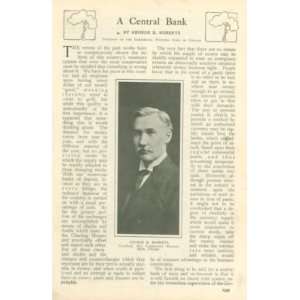  1907 Need For A Central Bank George E Roberts Everything 