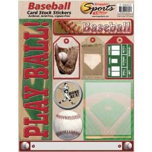  Cardstock Stickers   Baseball Arts, Crafts & Sewing