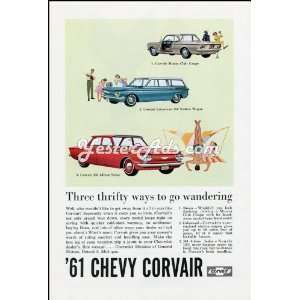  1961 Vintage Ad General Motors Corporation Chevy Corvair 