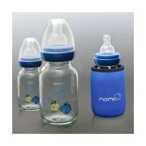  Momo Baby 4oz 3 Pack Glass Baby Bottles: Baby