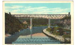   Postcard 1927 New High Bridge Kentucky River Southern Railway System