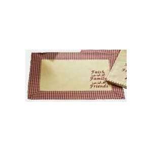  Faith Family Friends Country Placemat: Home & Kitchen