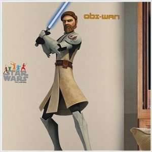  Star Wars Obi Wan Peel & Stick Giant Wall Decal: Toys 