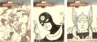 2007 MARVEL MASTERPIECES SKETCH CARD 1/1 Thor *AWESOME*  