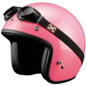 SparX Pearl Sparkle Hot Pink Open Face Helmet   Color  Pink   Size 