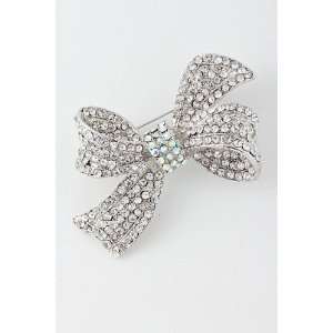  Charmed by Stacy CRYSTAL ENCRUSTED RIBBON BROOCH (SALE 