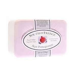  South of France Acai Pomegrante French Milled Bar Soap, 8 