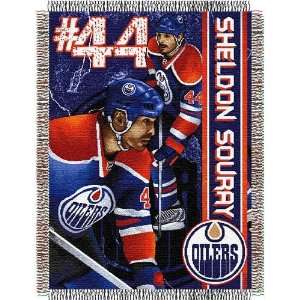  Sheldon Souray #44 Edmonton Oilers NHL Woven Tapestry 