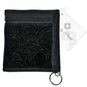 Donna Sharp Black Velvet Small Wallet Quilted Handbag Quilts by Donna 