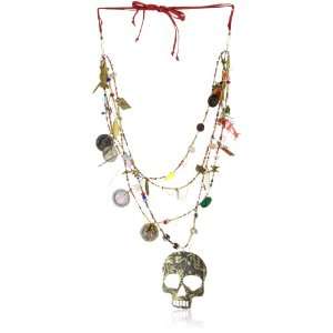  Mercedes Salazar Skulls Multi Strands Assorted Beads and 