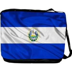  RikkiKnight El Salvador Flag Messenger Bag   Book Bag 
