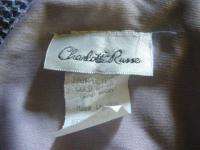 CHARLOTTE RUSSE Lavender OPEN BACK Clubwear Top sz M  