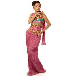  Pink Lehenga Choli Suit with Large Sequins and Beads 