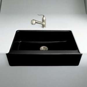 Dickinson Apron Front Kitchen Sink with Four Hole Oversized Faucet 
