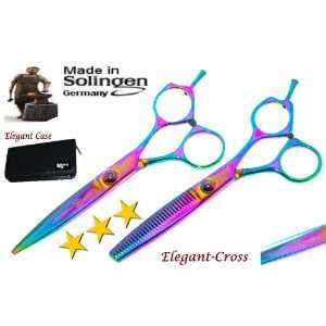  Elegant Solingen  Hairdressing Scissor & Thinner Set +Free 