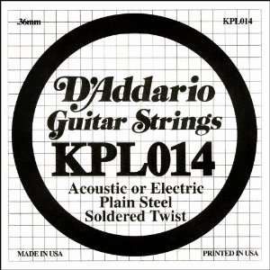  DAddario KPL014 Soldered Twist Reinforced Single String 