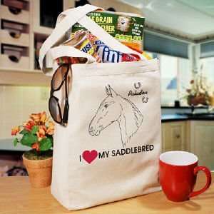  I Love My Horse Personalized Canvas Tote Bag: Everything 