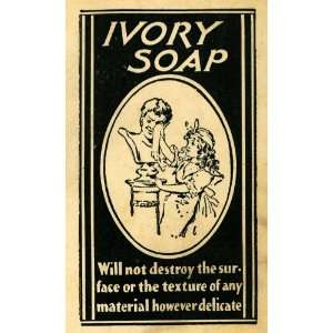  1898 Ad Ivory Soap Procter & Gamble Company Statue 