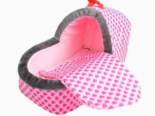 Pink Heart Shaped Pattern Cute Pet Cat Dog Bed   Small Size  